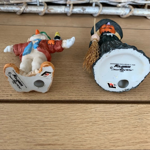 Vintage Flambr witch & scarecrow figurine by joan victor - Picture 4 of 4